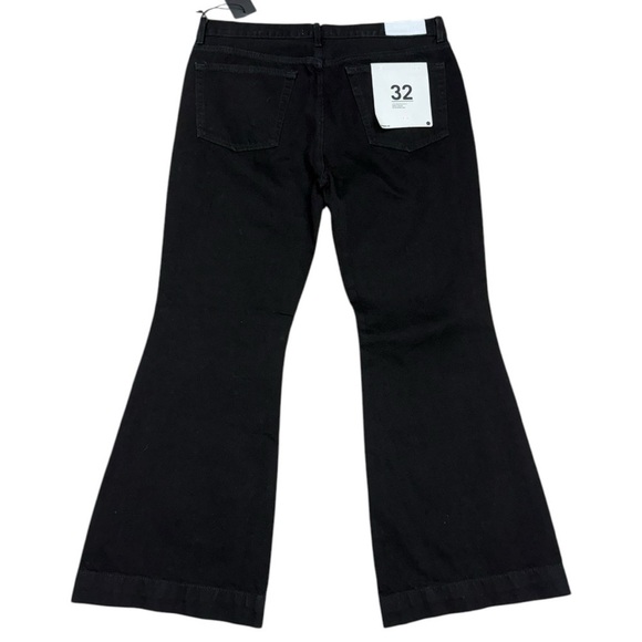 RE/DONE 70s Bell Bottom Jeans in Black Size 32 NWT, Mid Rise Flare Jeans - Picture 7 of 15